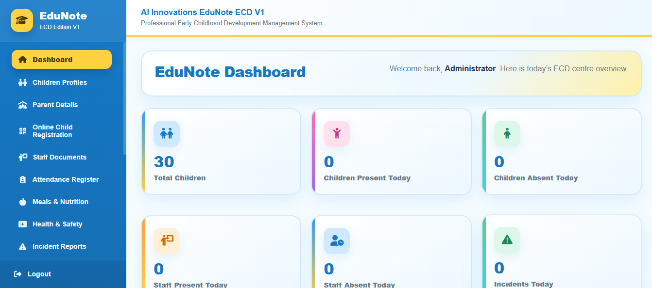 EduNote Dashboard